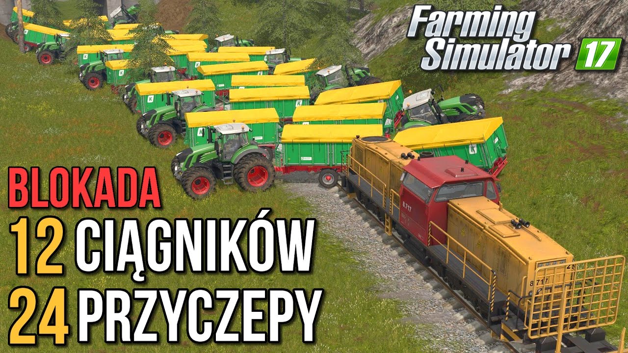 Pociąg vs. blokada  [EKSPERYMENT] - Farming Simulator 17