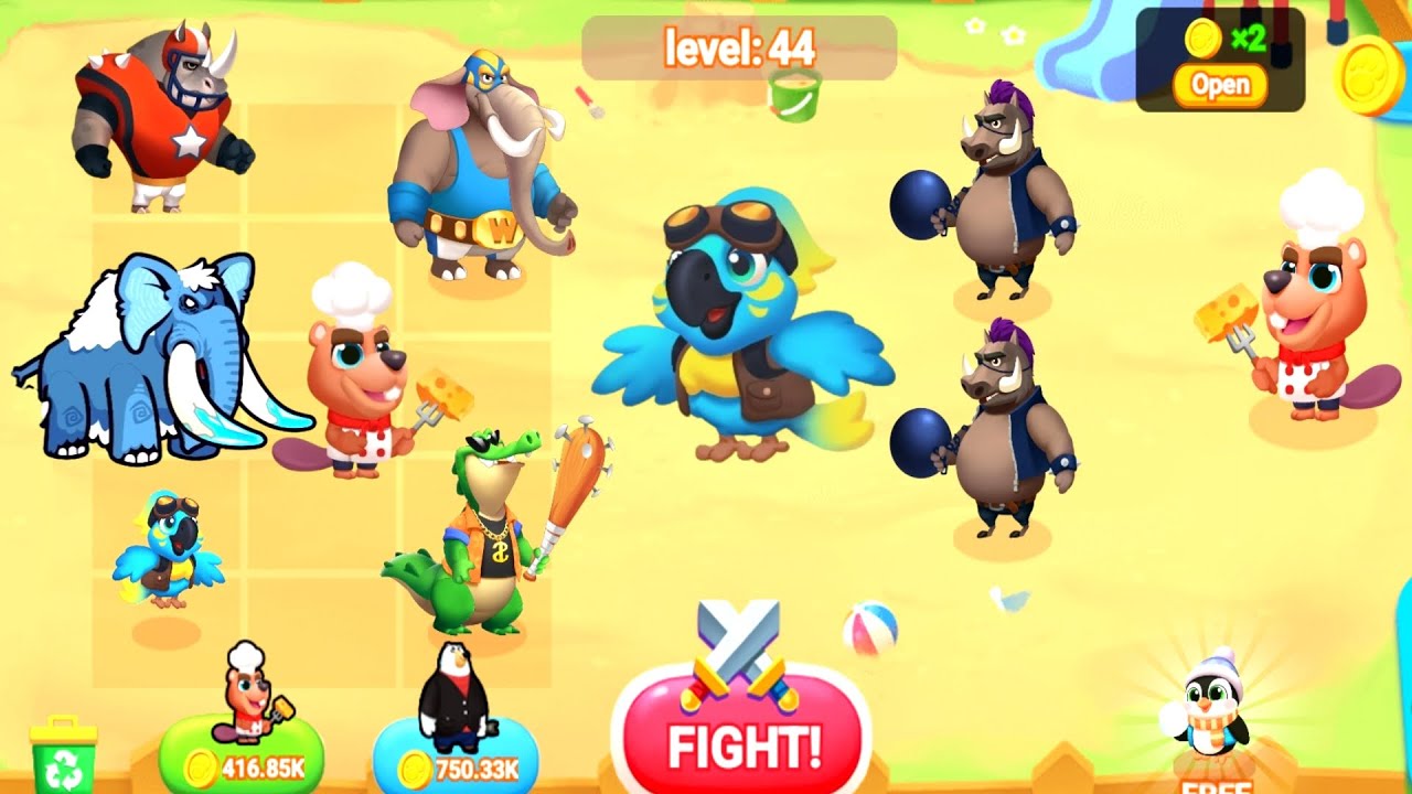 Zoo Monster Merge Master - Mega Eliphant vs Monster Gorilla, Animal Evolution 3d War