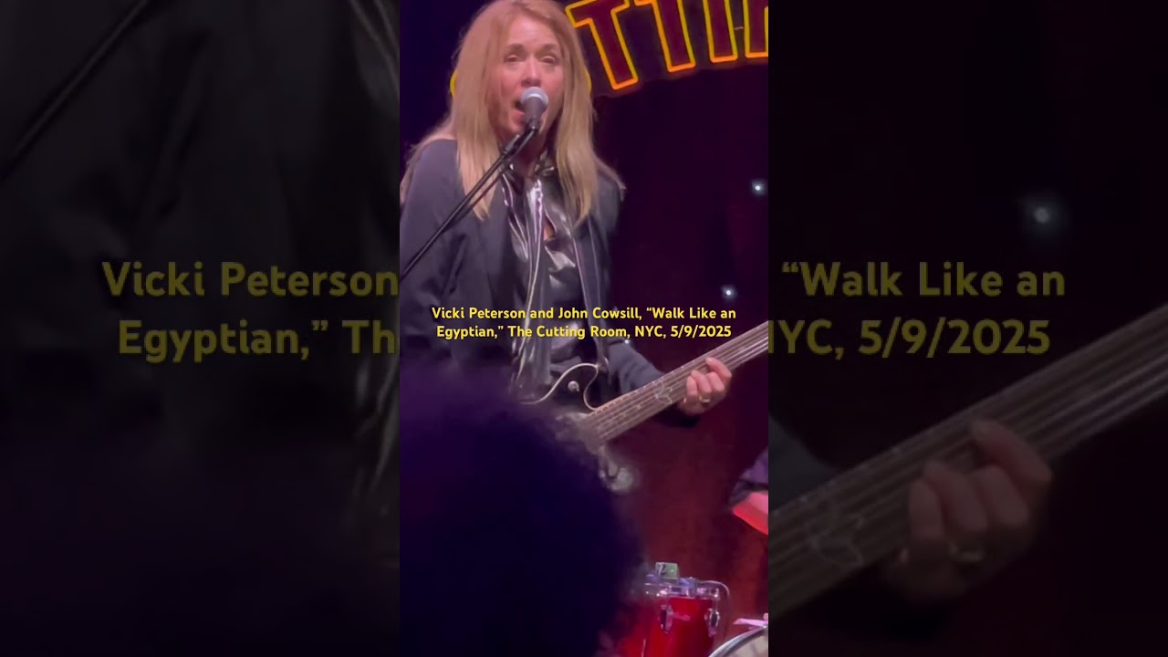 Vicki Peterson & John Cowsill, &ldquo;Walk Like an Egyptian,&rdquo; The Cutting Room, NYC, 5/9/25 #bangles #80s