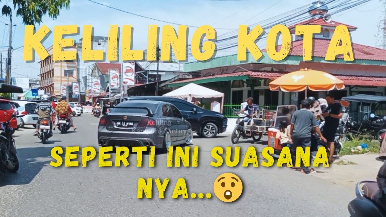 Suasana Kota Langsa siang hari, panas terik keliling kota#kotalangsa #trendingvideo 