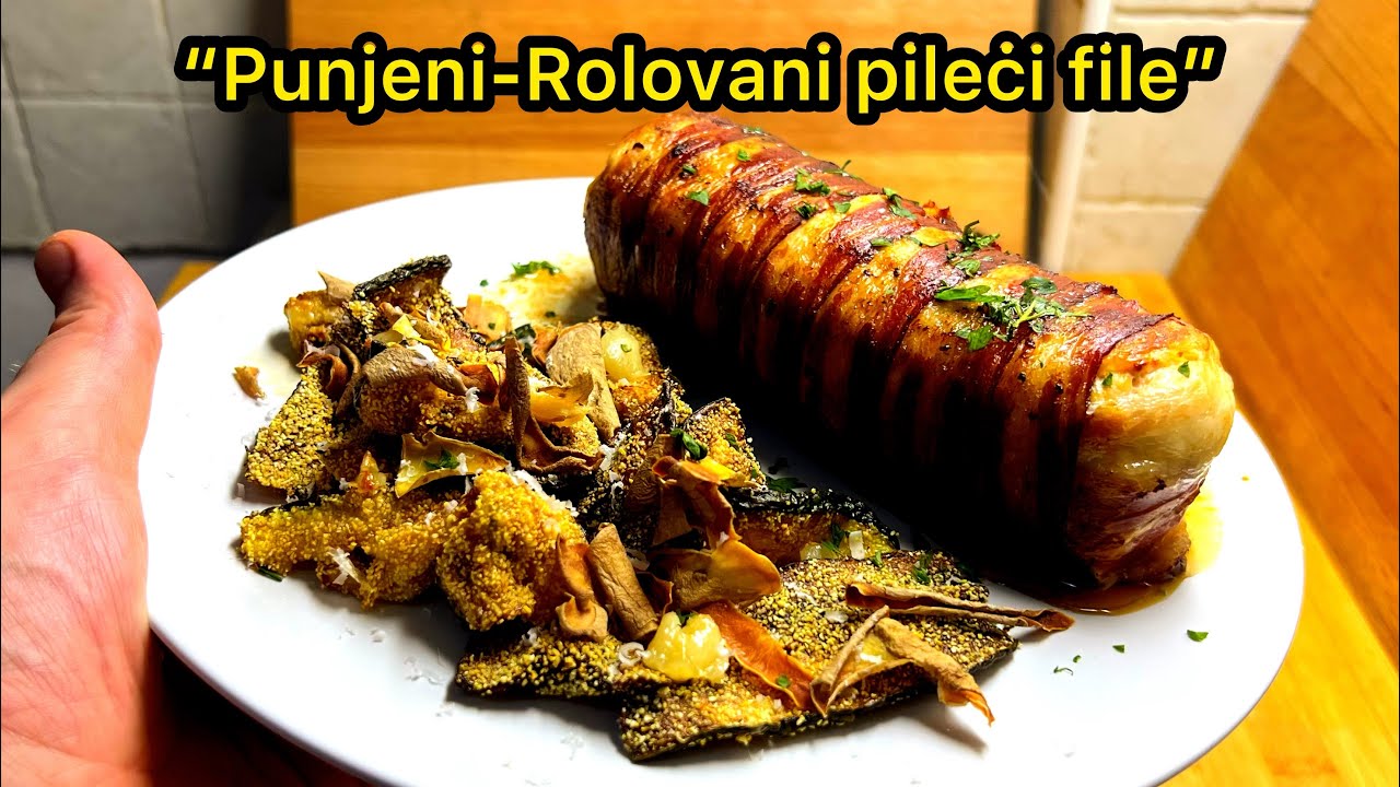 Kako perfektno spremiti punjeno rolovano belo meso! A prilog je priča za sebe! ****