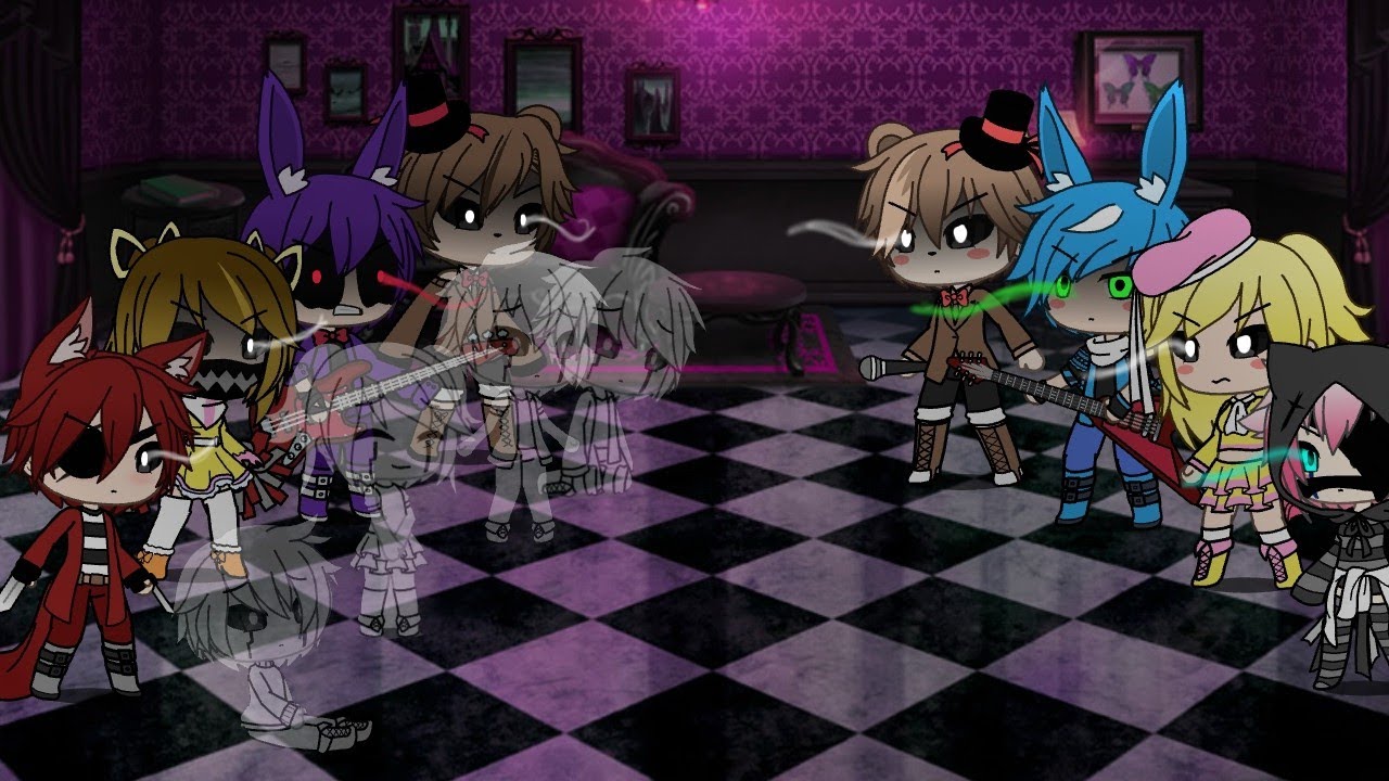 Fnaf vs fnaf 2 //animatronicos❤️ batalla de canto (GLMV)