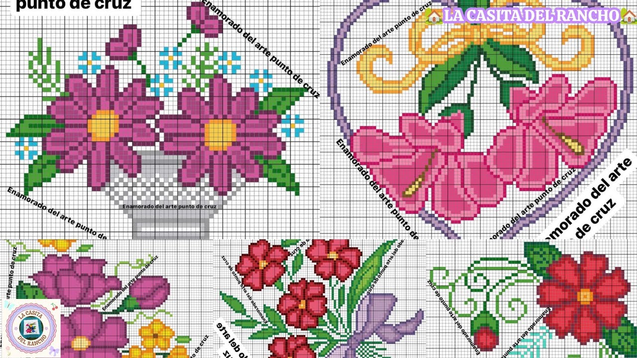 🏡🌷🌺🌼🌿🌻25 GRÁFICOS DE PUNTO DE CRUZ 🌻🌿🌼🌺🌷🏡