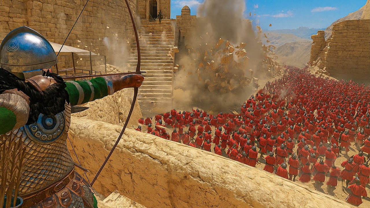 2,000 Battania Fian Archer vs 2,000 Vlandian Archer | Mount & Blade 2 Bannerlord