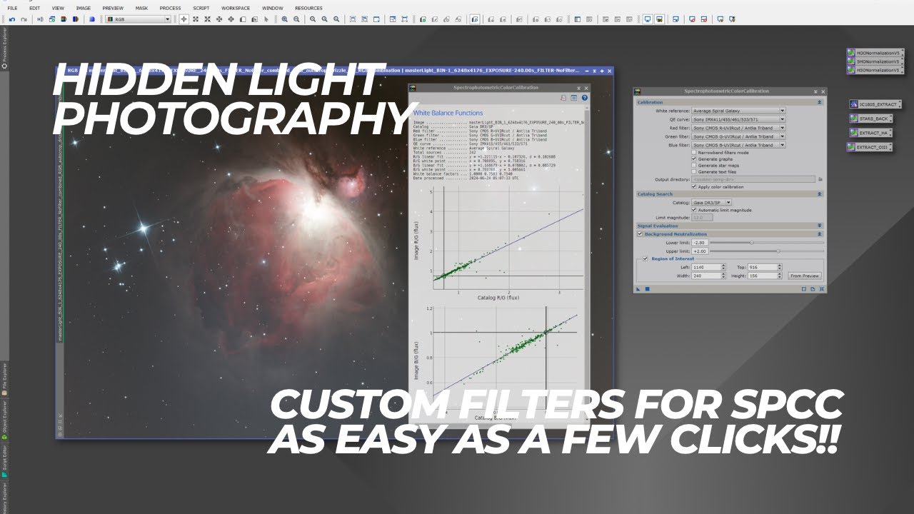 Unlock the Power of SPCC: New Filter Manager and Custom Filter Creation for PixInsight