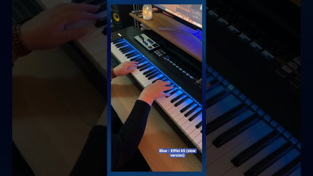Blue - Eiffel 65 (Slow, Piano)