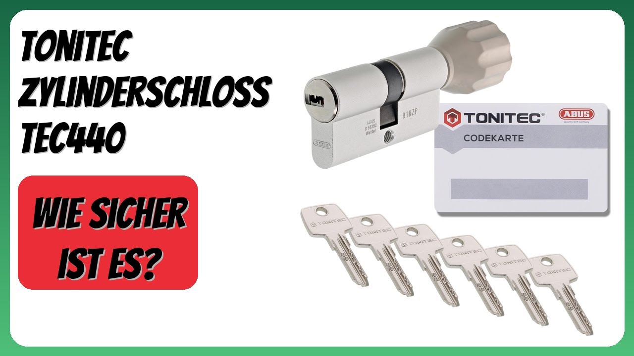 BEWERTUNG (2026): ToniTec Zylinderschloss TEC440. Infos