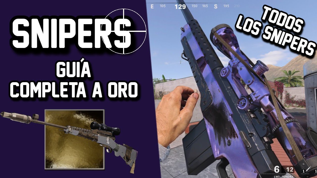 GUÍA COMPLETA ¿Cómo subir TODOS los francotiradores a oro? COLD WAR/WARZONE | SAS4LEX |