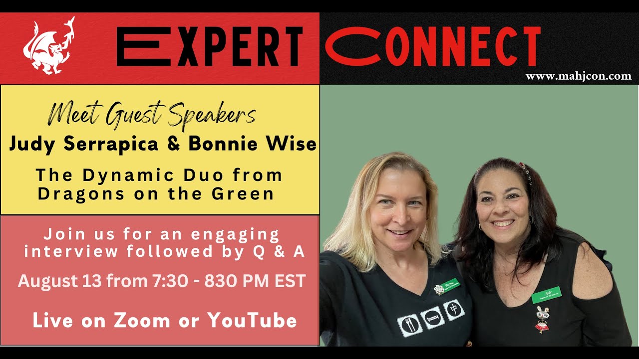 Expert Connect | Conversations with Mah Jongg Community Experts and Entrepreneurs