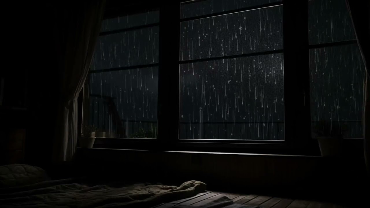 Rainstorm Outside the Window - Thunder Sounds for Sleep & Study