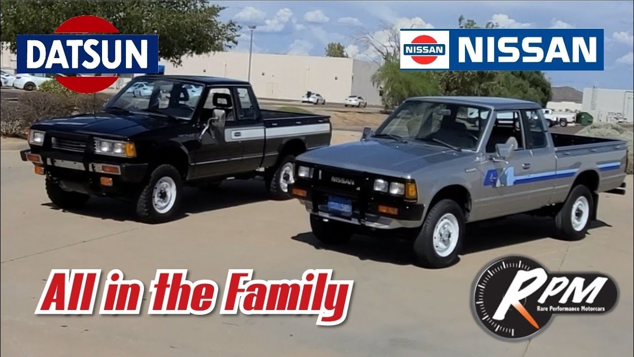 SOLD!!  Test Drive 1982 Datsun 720 4x4,1984 Nissan/Datsun 4x4 Father and Son One Family Owned