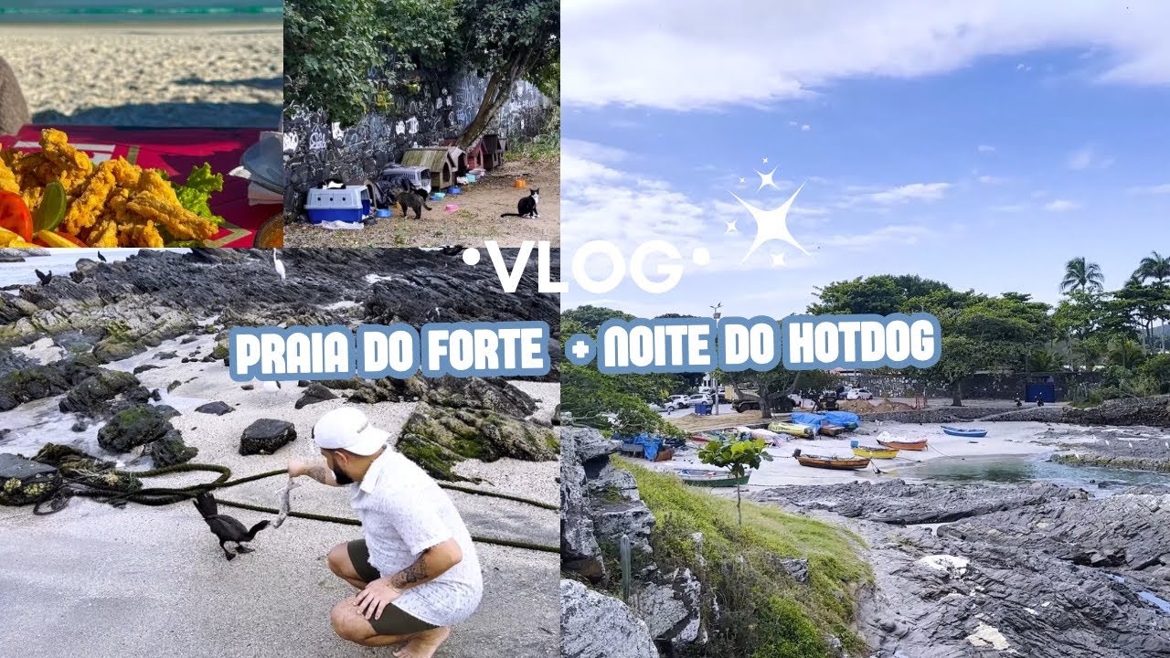 Dia de Praia + Noite do Cachorro-Quente! Vlogzão em Arraial do Cabo 🌅🔥