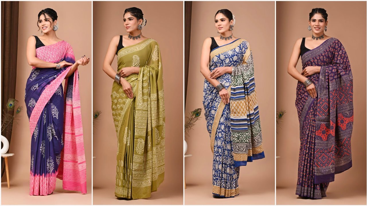 Mulmul Cotton Sarees | Free Shipping #cottonsarees #mulmulsarees #mulmulcotton #purecottonsarees 
