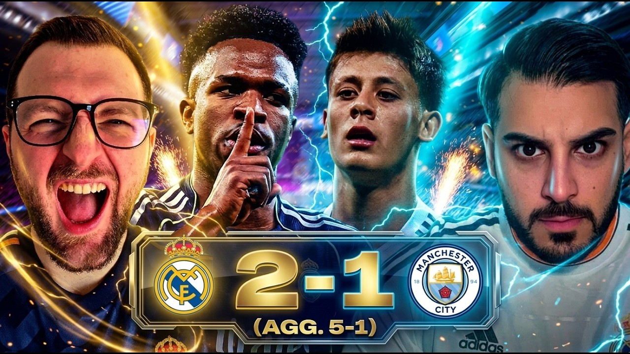 БАЙЕРН, ТЫ СЛЕДУЮЩИЙ!🤫🔥 РЕАЛ МАДРИД 2-1 (5-1) РЕАКЦИЯ МАНЧЕСТЕР СИТИ
