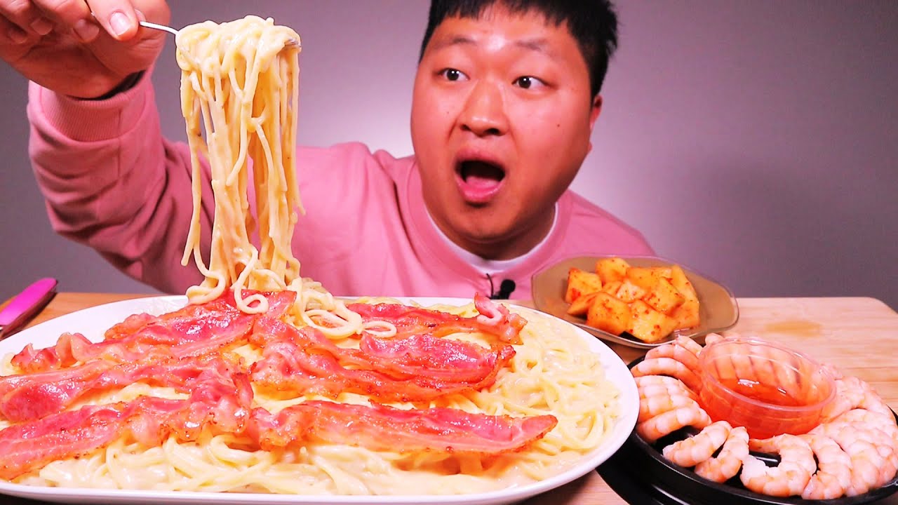 [도깨비] 까르보나라 스파게티 실컷 먹어보기~~ㅋㅋㅋ