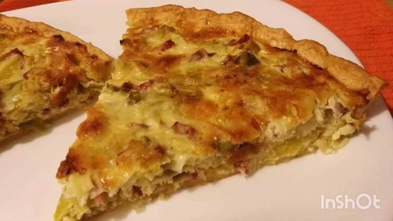 tarte aux poireaux, كيش ساهلة و صحية ، تارت البورو
