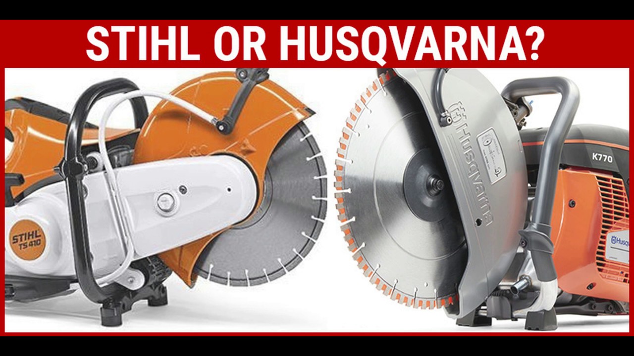 Stihl TS410 vs Husqvarna K770