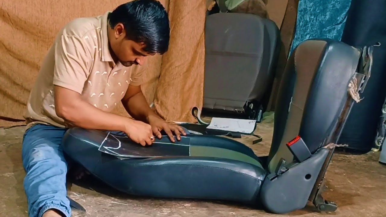 Car Seat Cover Bina farma se kaise Banaye || Maruti Eeco Seat Cover Cutting video. ❓