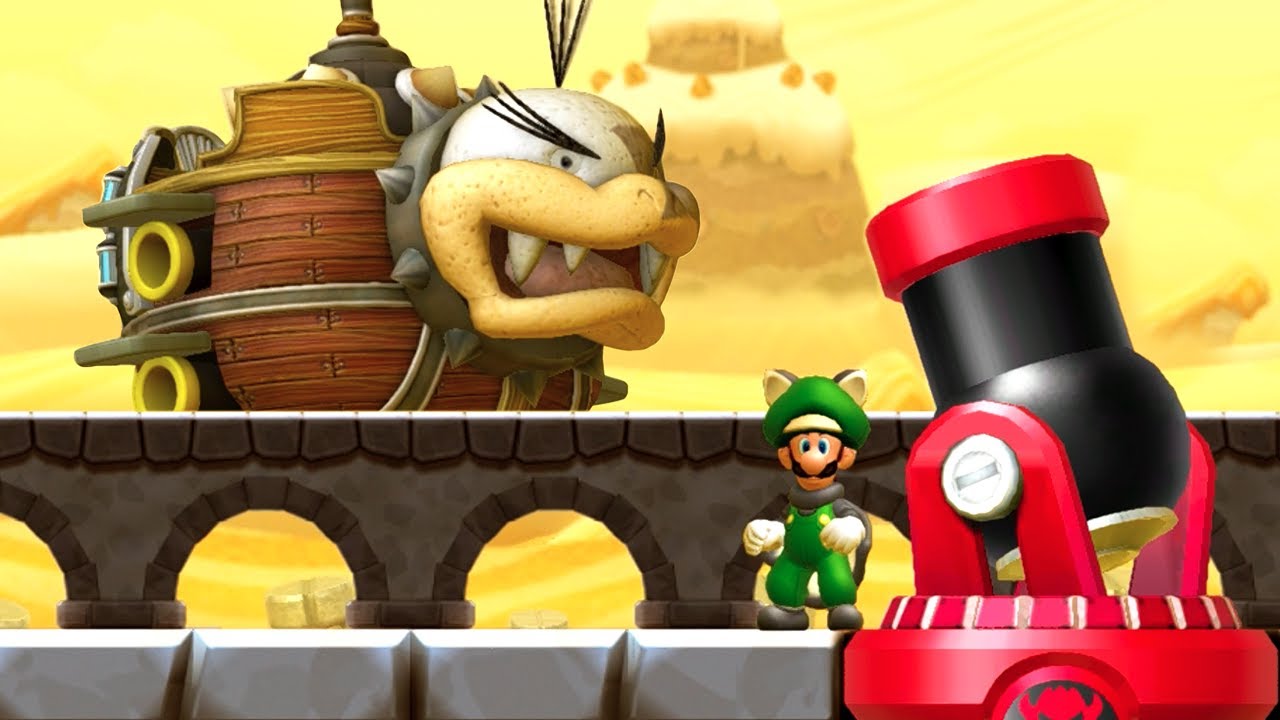 New Super Luigi U Deluxe 100% Walkthrough - World 2 - Layer-Cake Desert