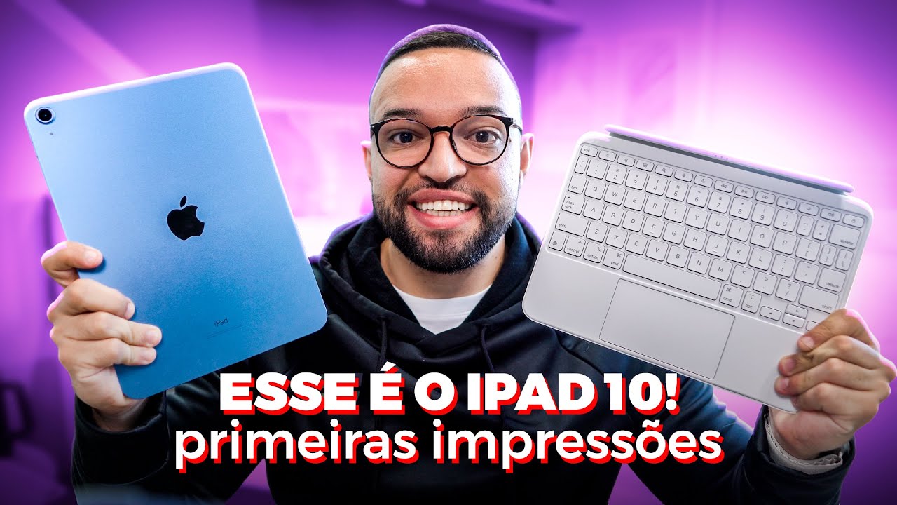 Esse &eacute; o iPad 10 com o Magic Keyboard Folio! Unboxing e Primeiras Impress&otilde;es