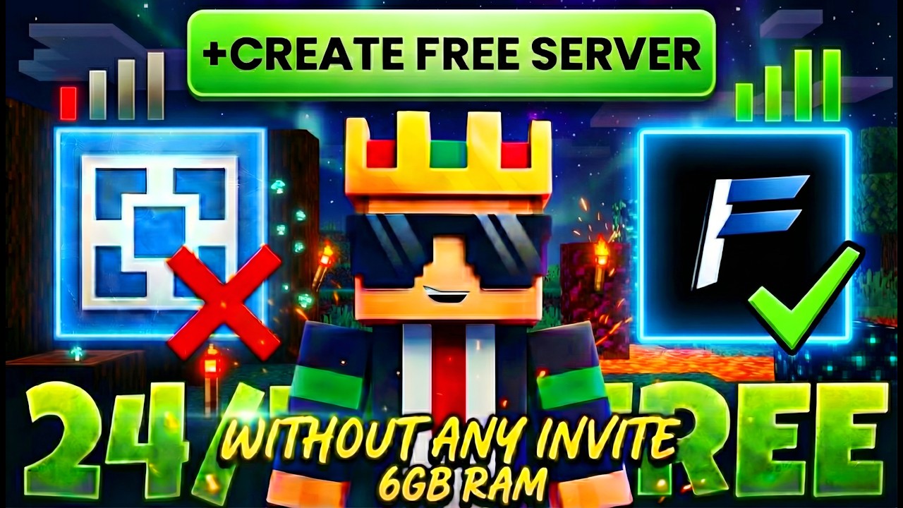 How To Make Free Minecraft Server 24x7 | Free 24/7 Minecraft Server🎁