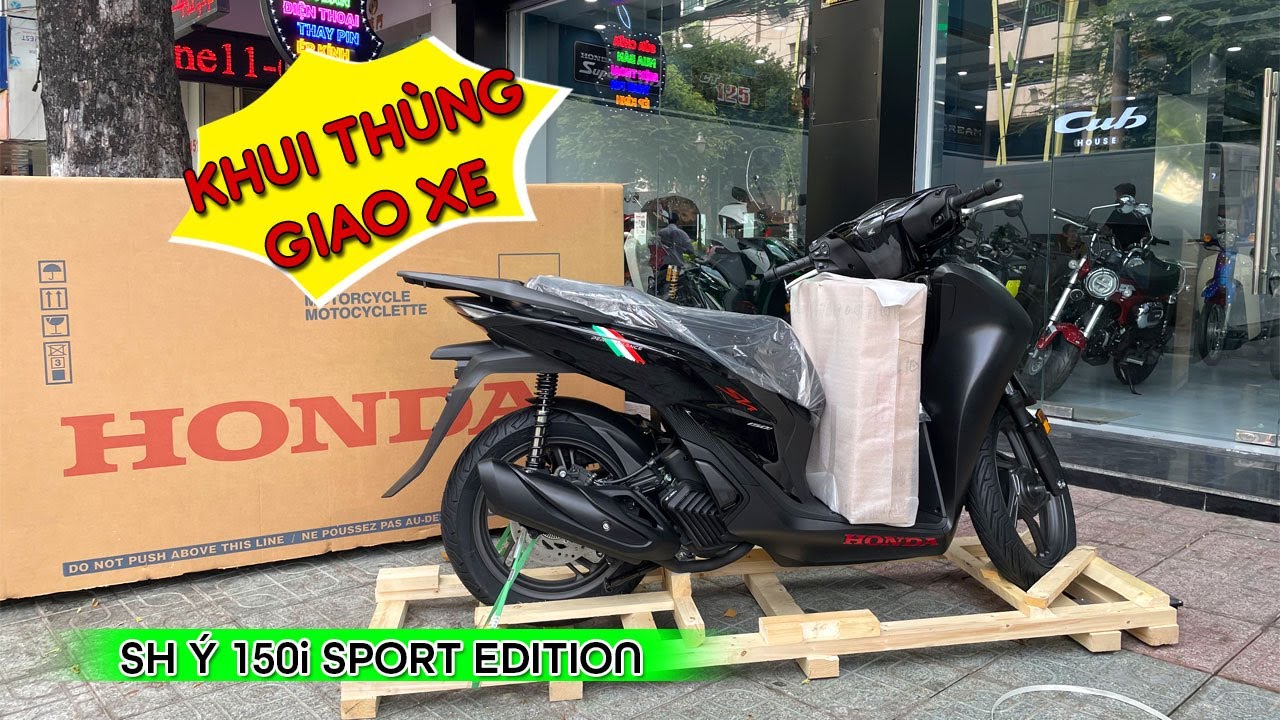 Khui thùng SH Ý 150i 2025, giao xe tận nhà toàn quốc