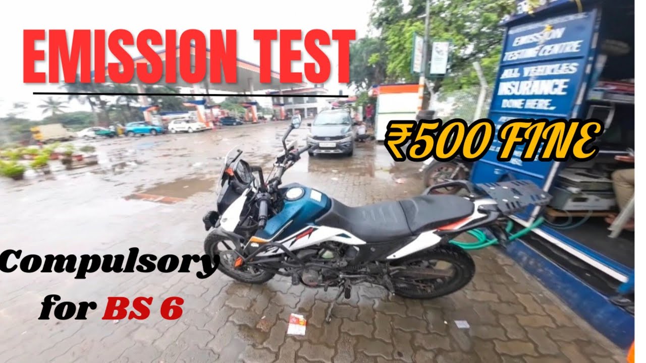 PUC Test / Emission test mandatory for BS 6 Vehicles (car/bike) | ₹500 fine 
