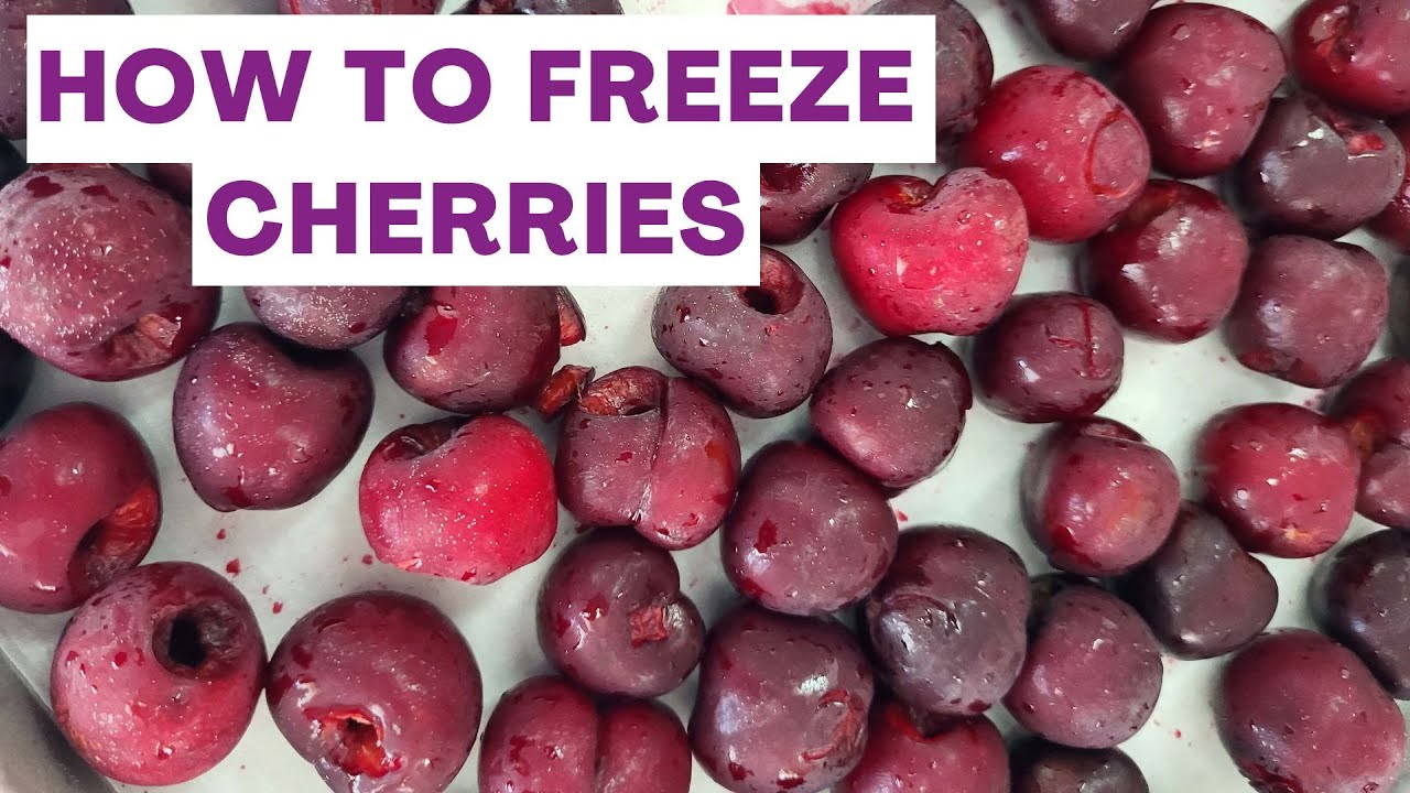 How to Freeze Cherries 🍒🍒🍒
