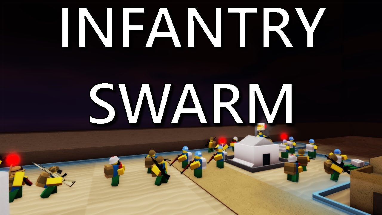 INFANTRY SWARM in Roblox Noobs in Combat PVP