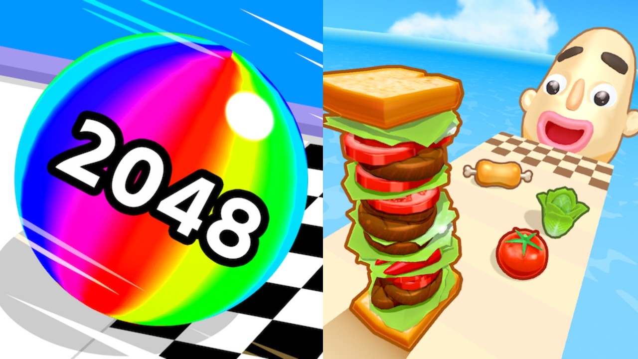 Sandwich Runner Vs Ball Run 2048 | Walkthrough Max Gameplay | New Update