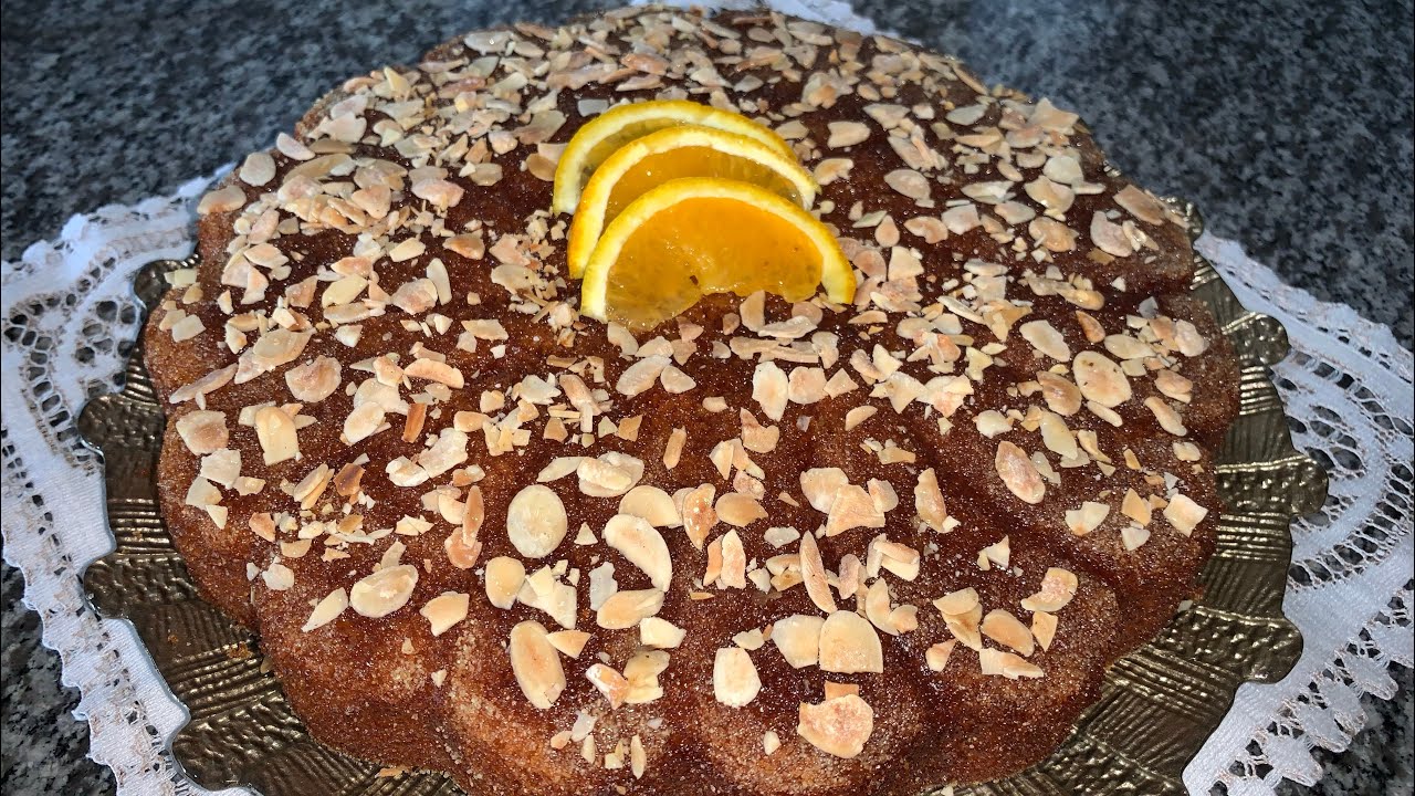 بسبوسة بالبرتقال سهلة اقتصادية و سريعة التحضير