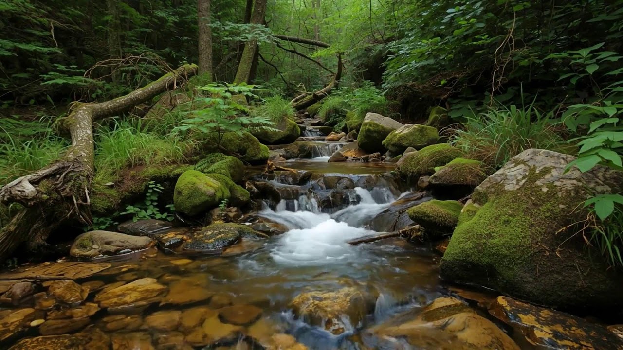 Calming Forest River Flow 🌿 Stress Relief Nature Sounds