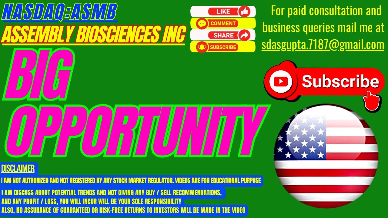 BIG OPPORTUNITY : ASMB STOCK ANALYSIS | ASSEMBLY BIOSCIENCES STOCK