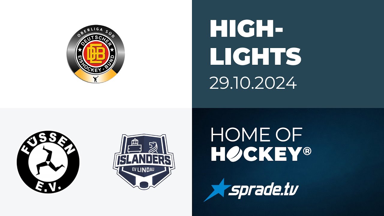 29.10.2024 - Highlights - EV Füssen vs. EV Lindau Islanders