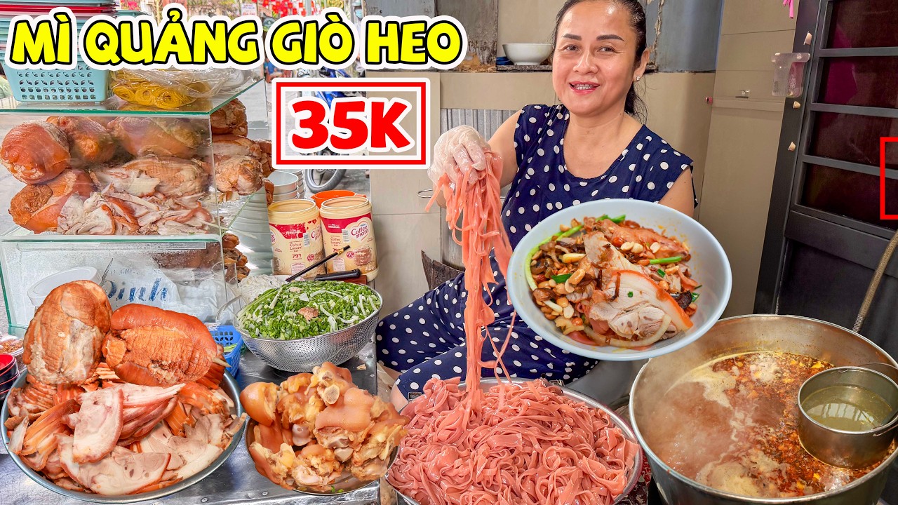 Mì Quảng Giò Heo Cô Yến 35K Phong Vị Bắc Trung Kết Hợp Không Dành Cho Gu Thích Ngọt Ẩn Mình Hẻm Sâu