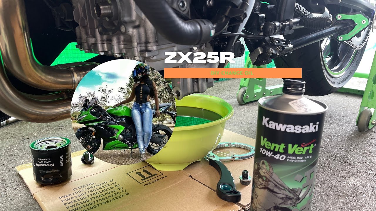 Kawasaki Ninja Zx25r DIY change oil