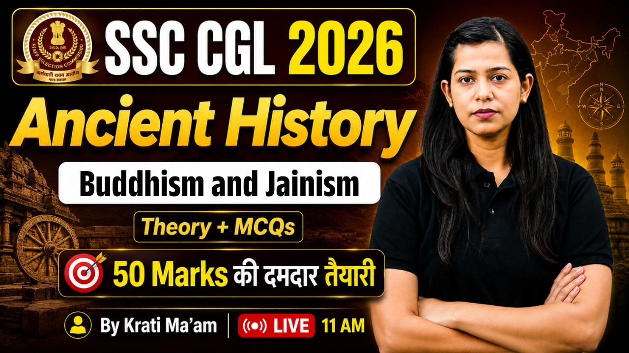 Buddhism and Jainism MCQ | SSC CGL GK GS Classes 2026 | SSC Ancient History | GK  GS by Krati Mam