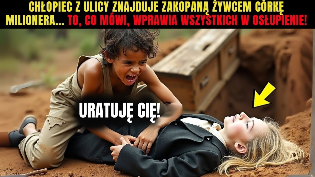 Chłopiec z ulicy znajduje zakopaną żywcem córkę milionera    To, co mówi, wprawia wszystkich