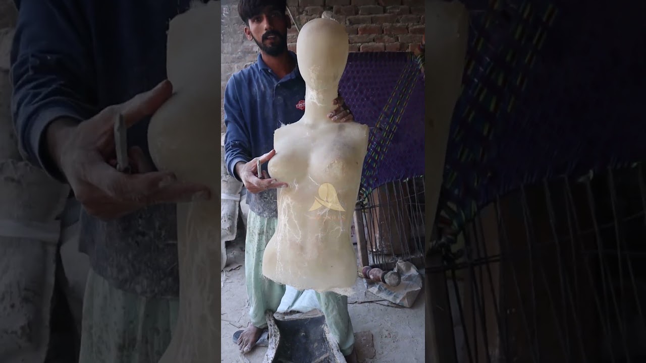 Fiberglass Female Mannequin Manufacturing &ndash; Full Factory Process 🏭✨
