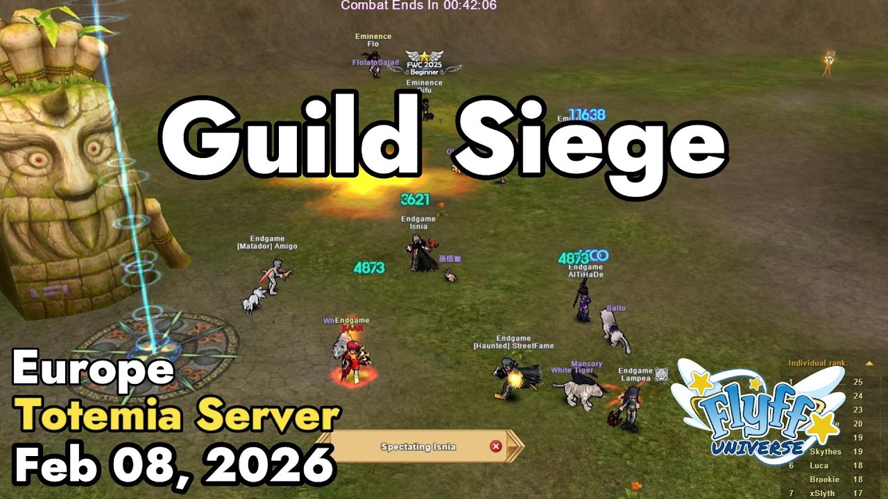 Guild Siege (Totemia) February 08, 2026 | Flyff Universe