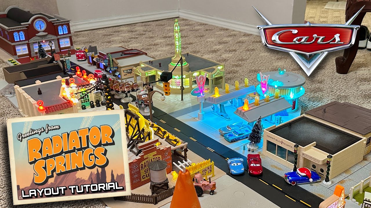 Mattel Disney Cars Radiator Springs Diorama — How To Build Your Own Layout | Cars Precision Series