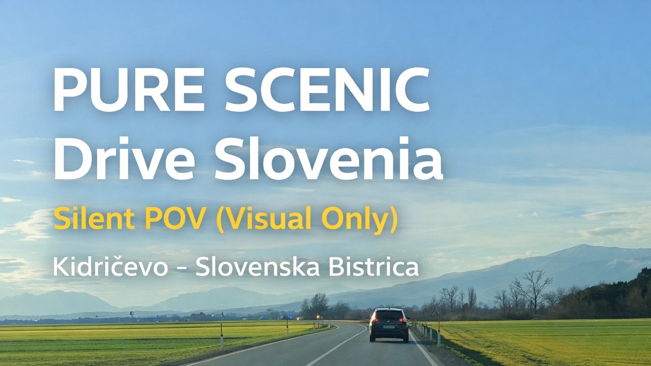 PURE SCENIC Drive Slovenia | Silent POV (Visual Only) Kidričevo - Slovenska Bistrica