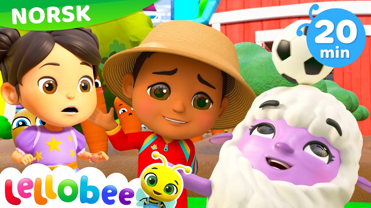 Per Olsen hadde en bondegård | Lellobee Norsk | Tegneserier og barnerim for barn