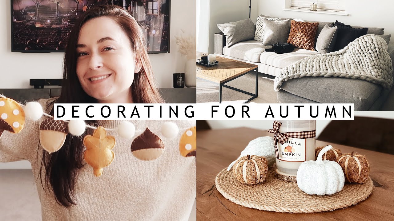 DECORATE WITH ME FOR AUTUMN // UK Edition! Cosy Fall Decor