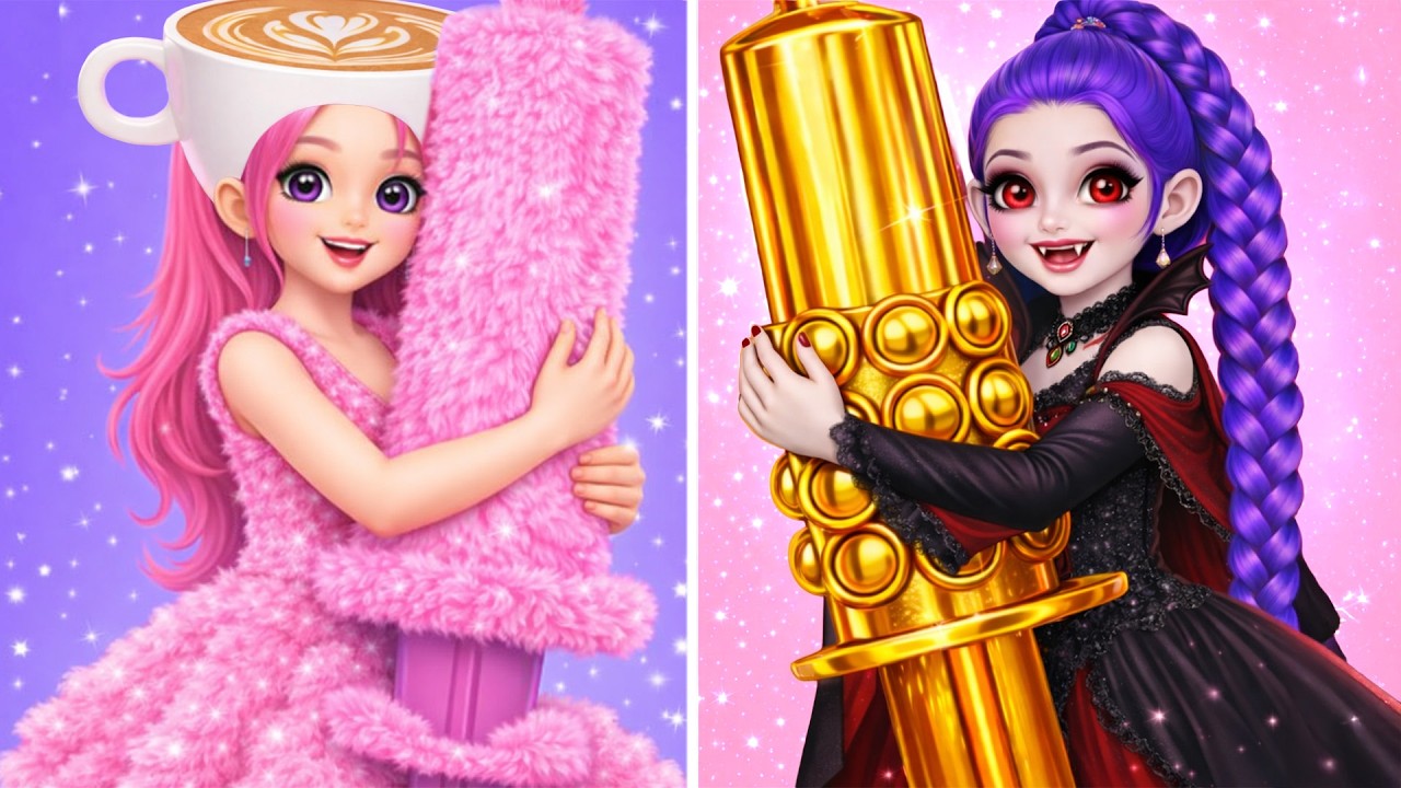 Rumi Sereia vs Vampira Glow Up! De Sereia Nerd a Vampira Sombria 🧛‍♀️ K-Pop Demon Hunter