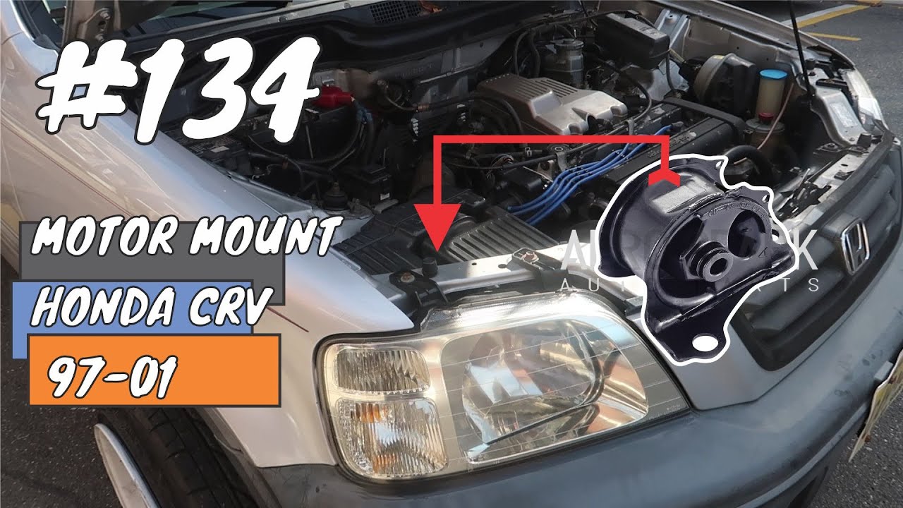 Como  cambiar el soporte de motor lado de la transmisión Honda CRV 97-01