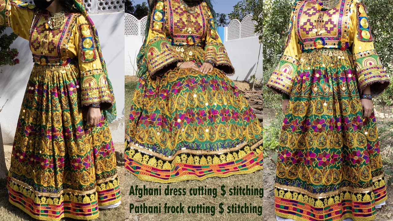 Traditional Afghani Frock Cutting & Stitching. کوچی فراک ،افغانی کلتوری قمیص I Cultural Apparel|#DIY