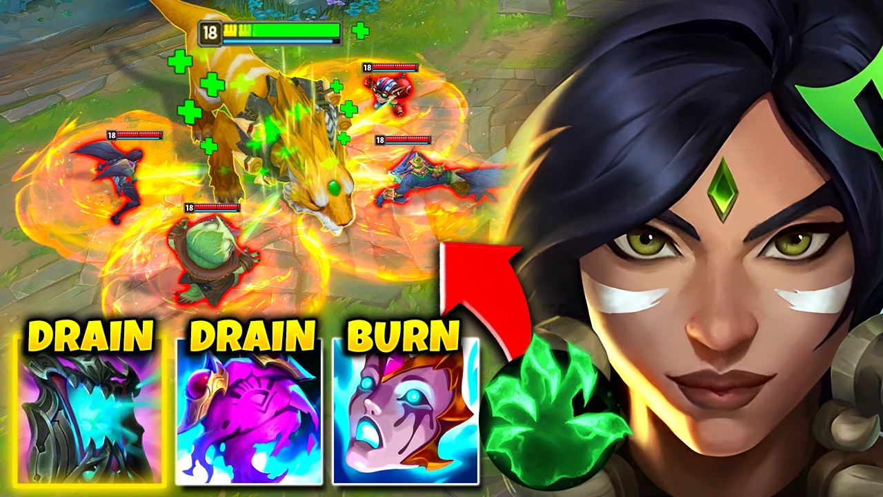 NIDALEE BUT I DRAIN ALL YOUR HEALTH INTO MINE... (I'M LITERALLY INVINCIBLE)