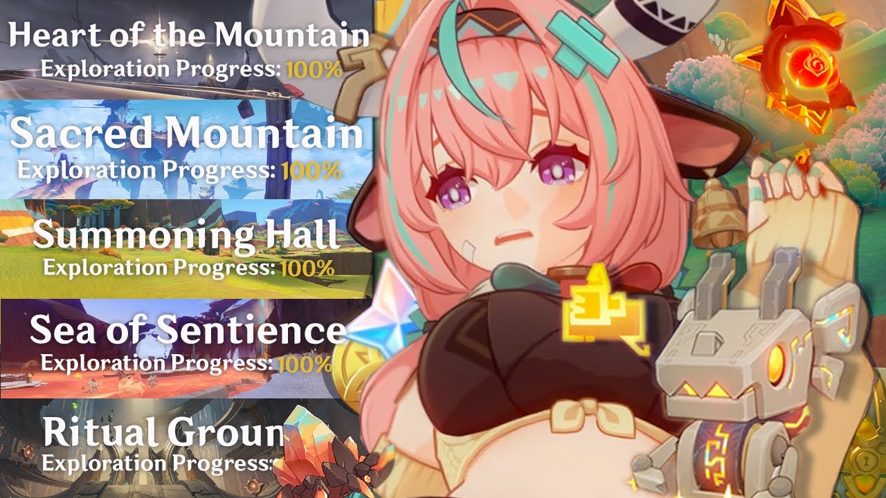 this video does NOT end until i get 100% natlan VOLCANO exploration (#3)