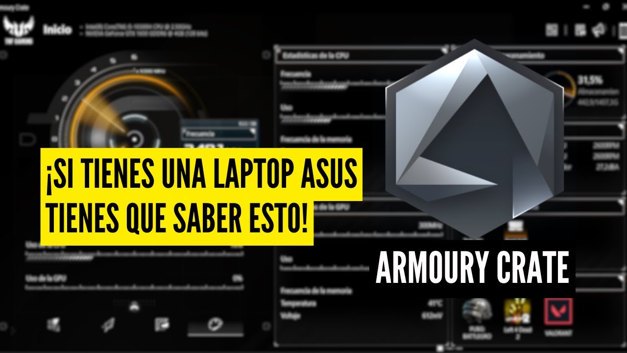 TODO acerca del ARMOURY CRATE de la ASUS TUF GAMING F15...